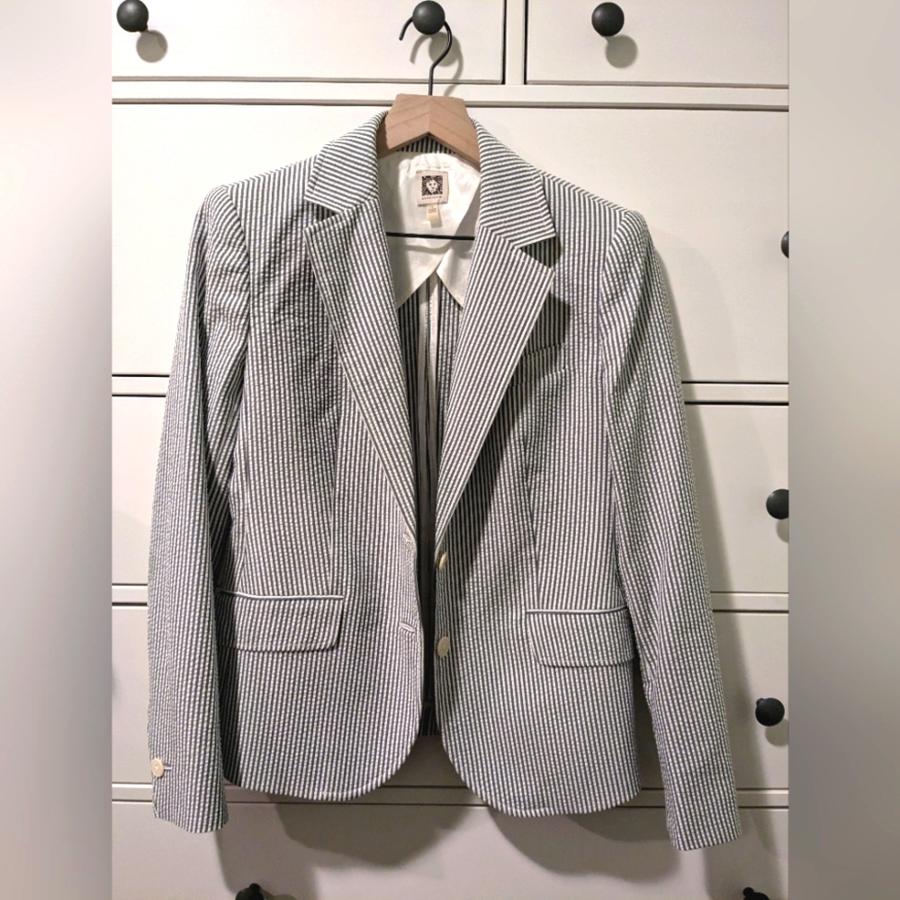 Anne Klein Pinstripe Suit Jacket Size 4